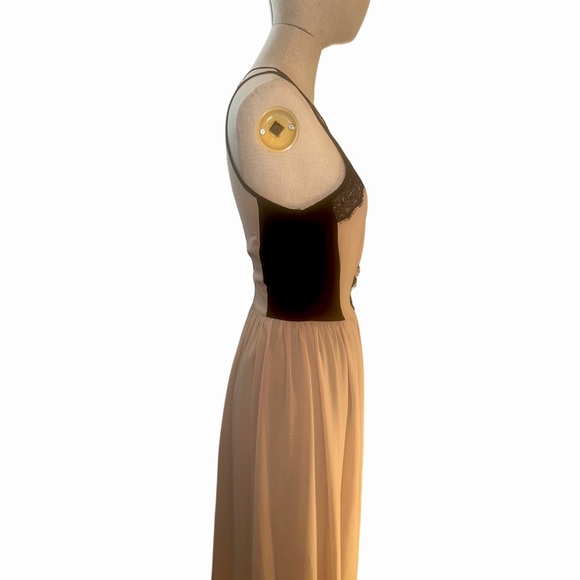 Sheer Dress With Lace Detail - Picture 6 of 8